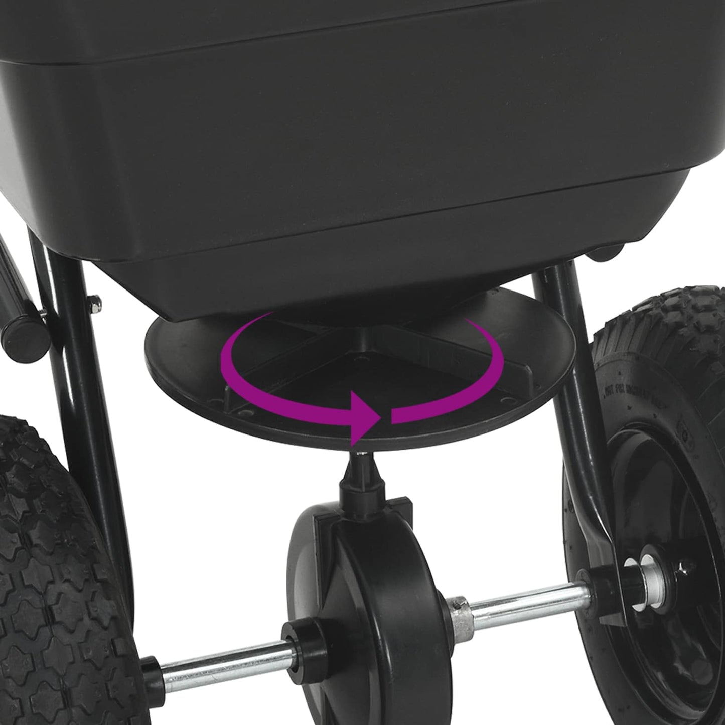 vidaXL Διασκορπιστής Μαύρο 53 x 108 x 74 εκ PVC και Ατσάλι