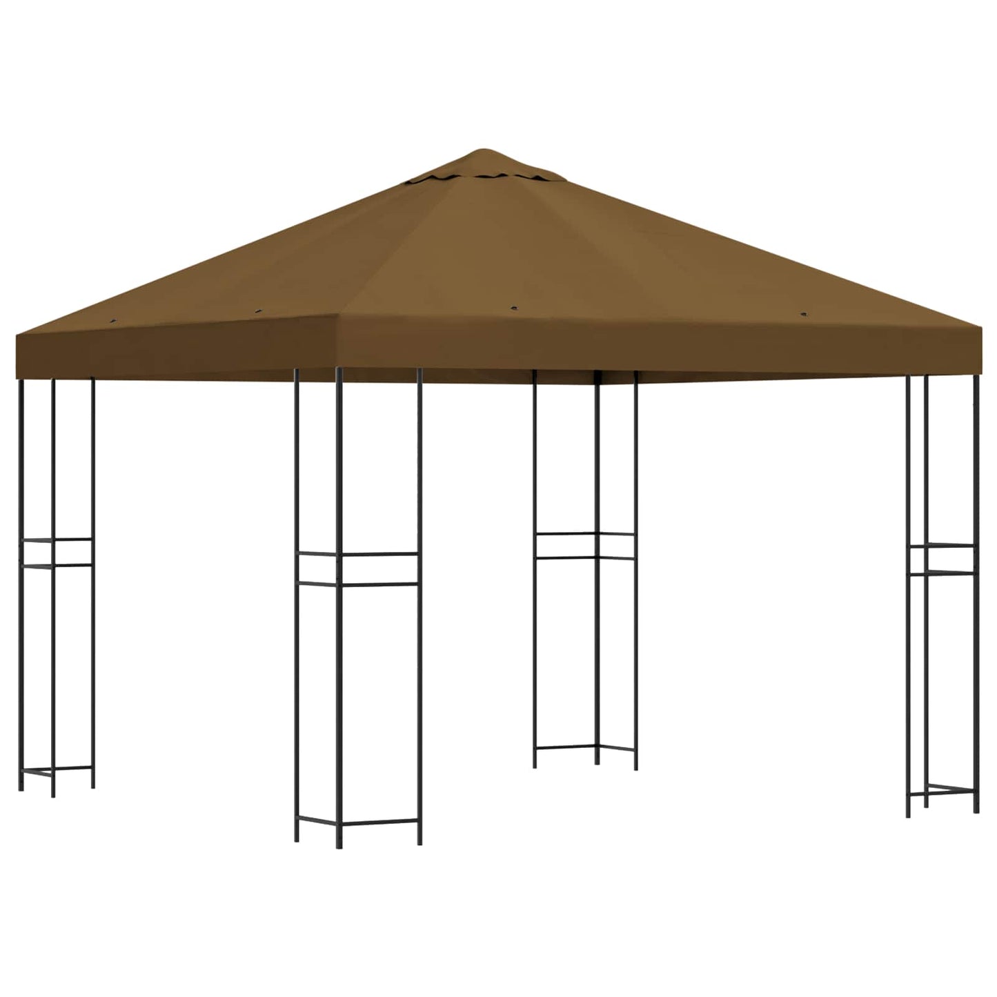 vidaXL Κιόσκι 3 x 3 m Taupe Πολυεστέρας και Χάλυβας 190 gsm