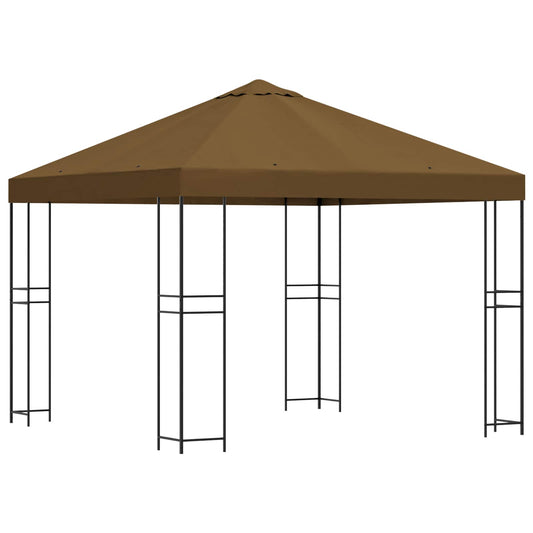 vidaXL Κιόσκι 3 x 3 m Taupe Πολυεστέρας και Χάλυβας 190 gsm