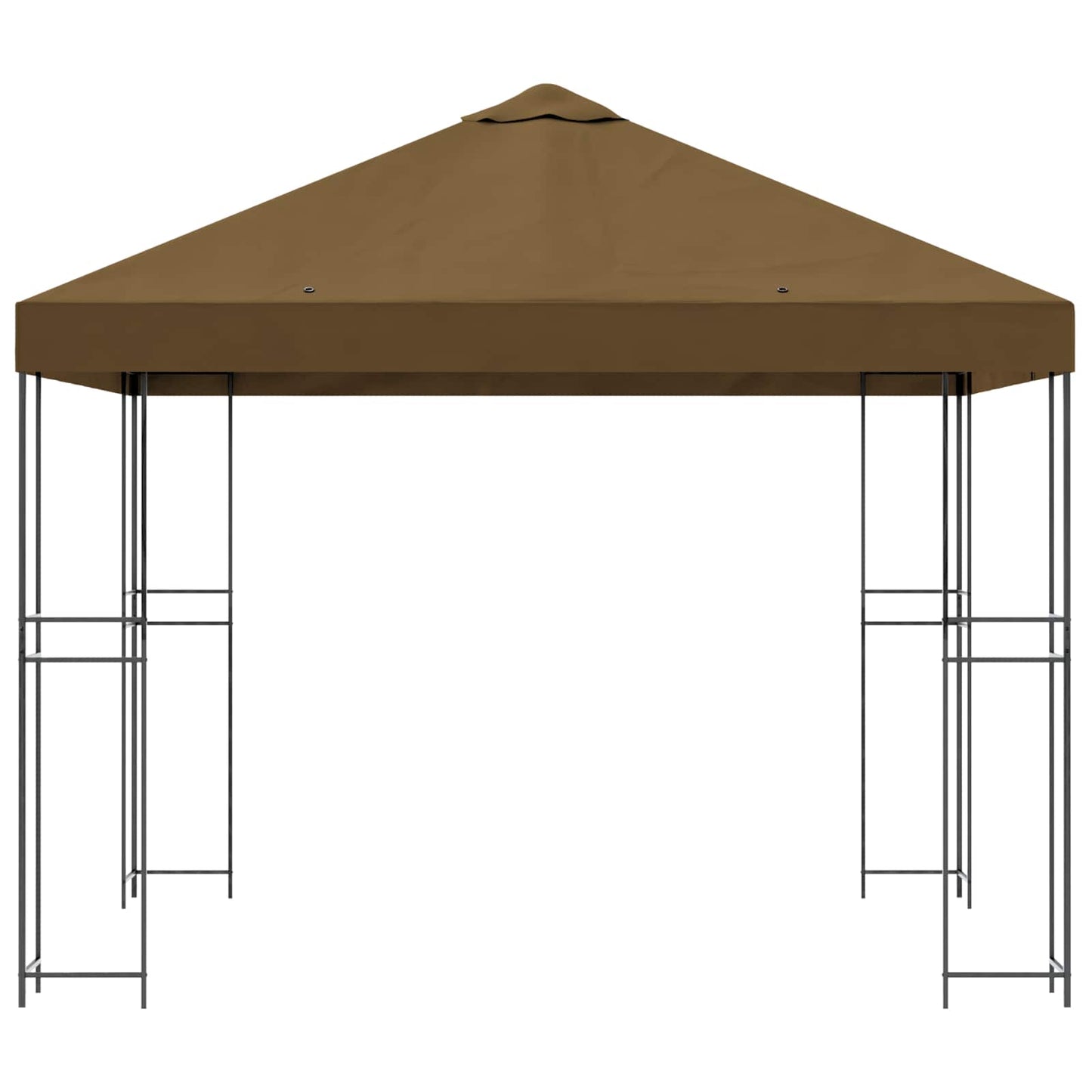 vidaXL Κιόσκι 3 x 3 m Taupe Πολυεστέρας και Χάλυβας 190 gsm