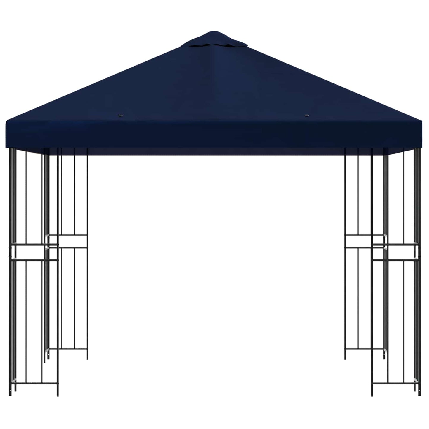 vidaXL Κιόσκι 3 x 3 m Μπλε Πολυεστέρας και Χάλυβας 190 gsm
