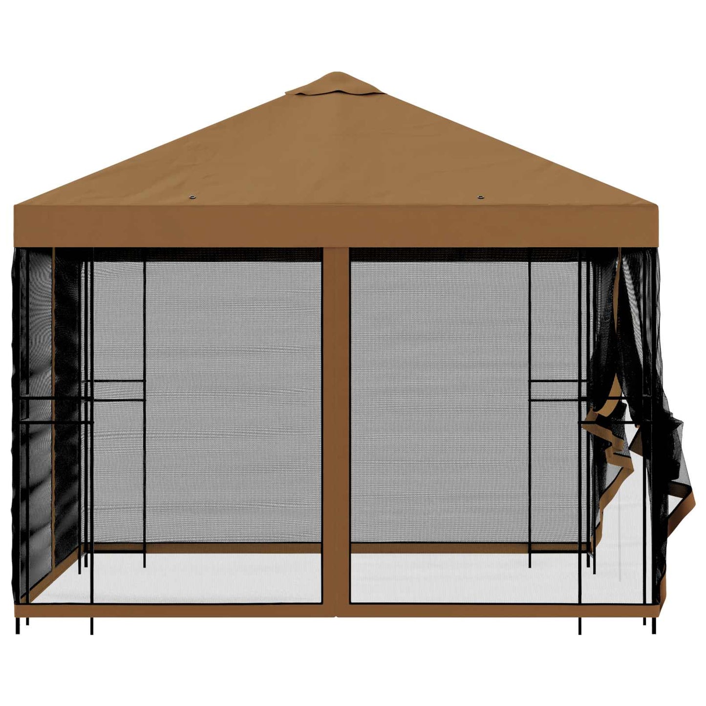 vidaXL Κήπος Γκαζebo με Πλευρικά Τοίχους 3 x 3 m Μπεζ