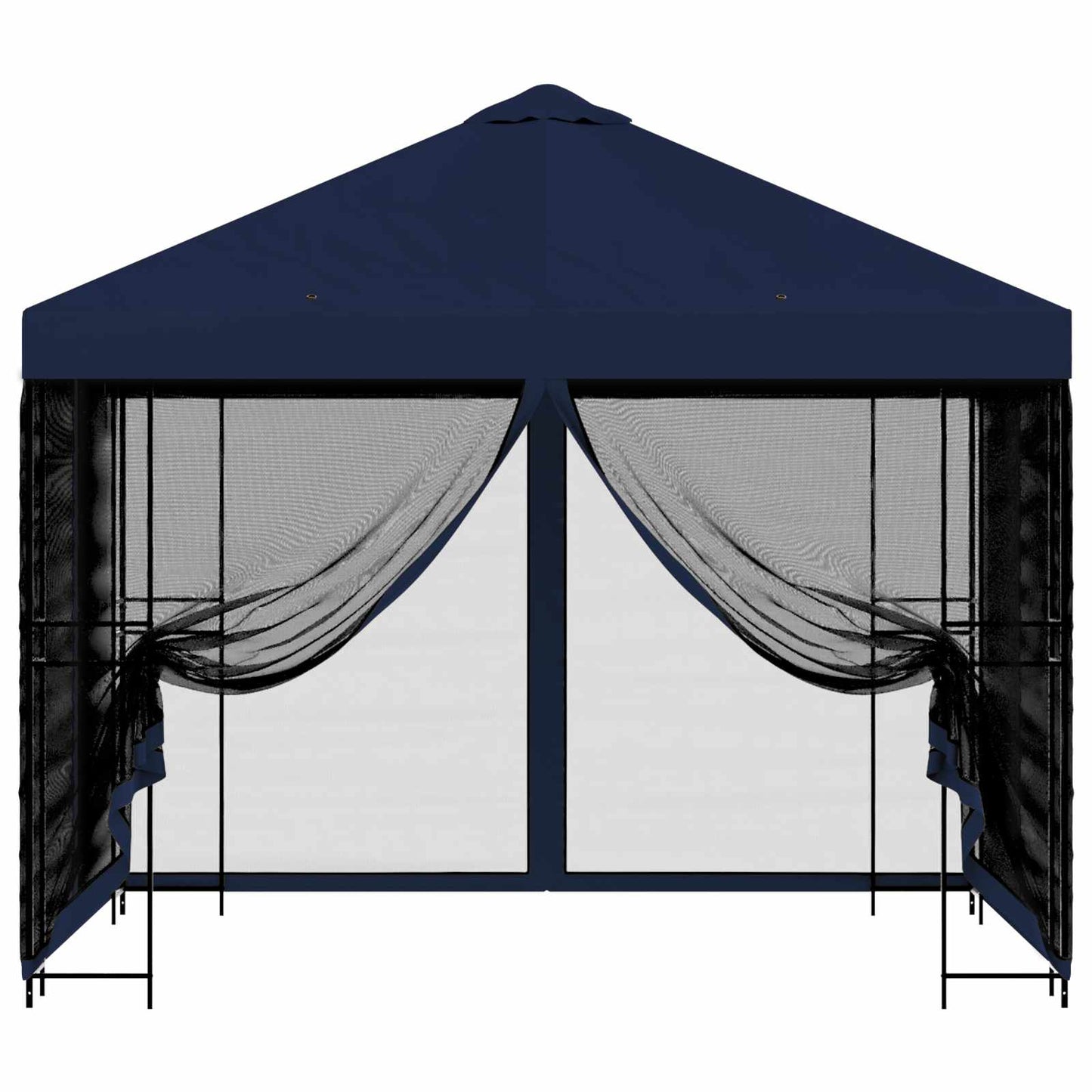 vidaXL Κήπος Γκαζebo με Πλευρικά Τοίχους 3 x 3 m Μπλε
