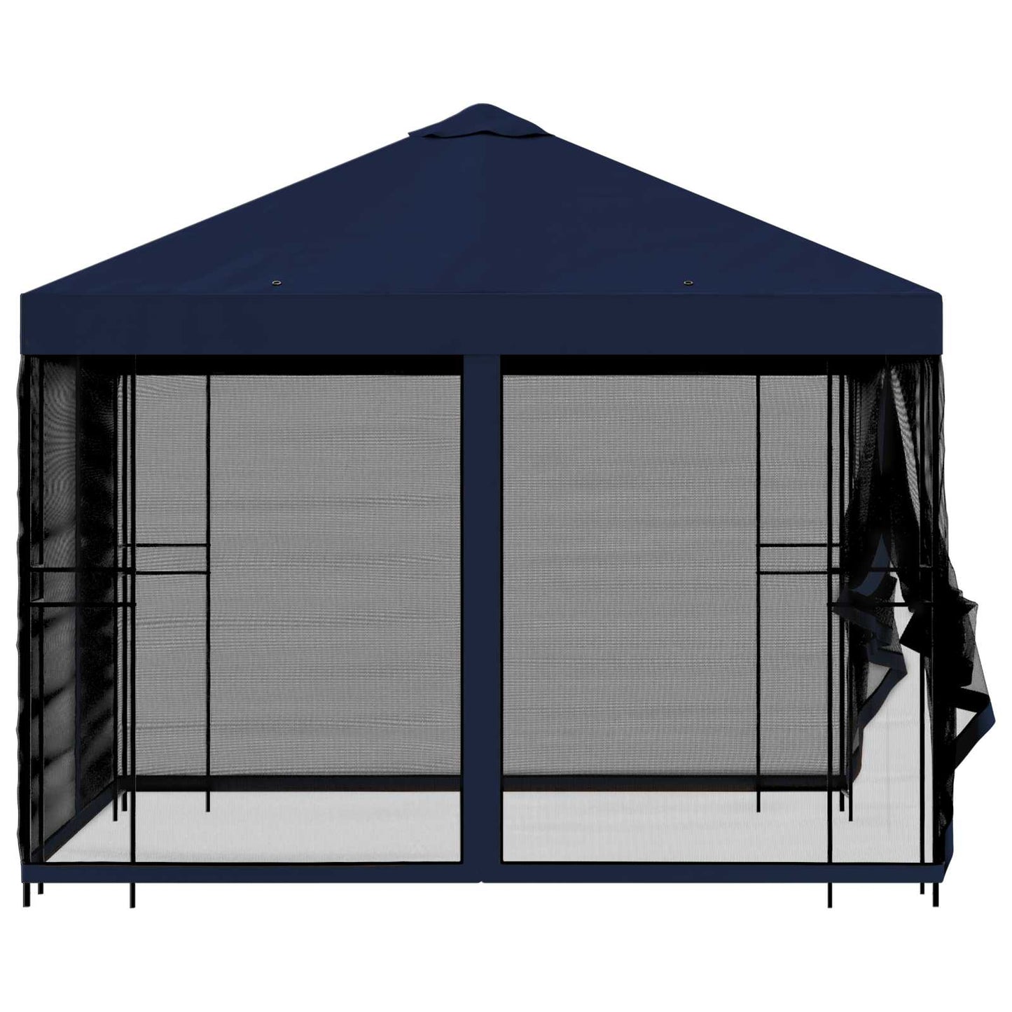 vidaXL Κήπος Γκαζebo με Πλευρικά Τοίχους 3 x 3 m Μπλε