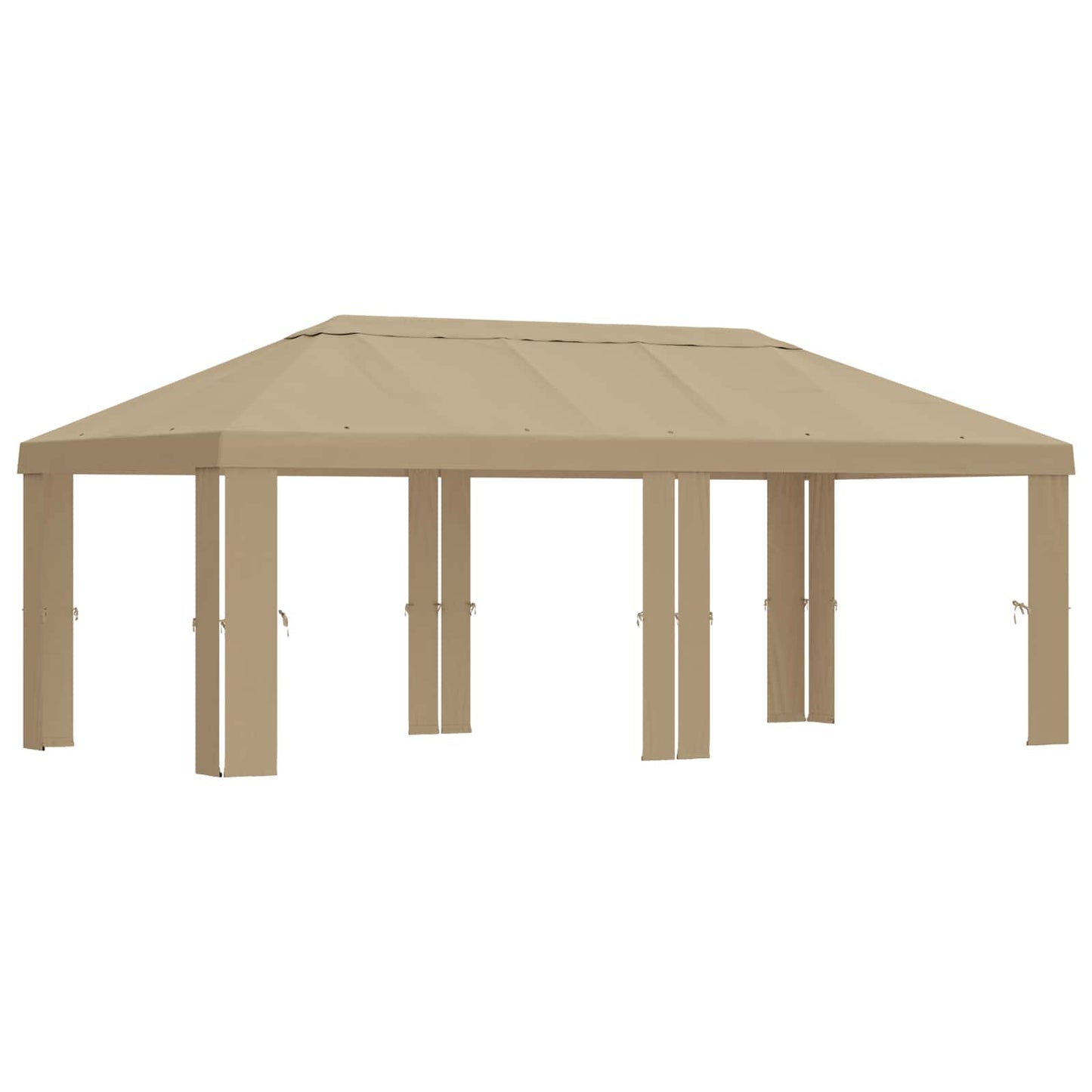 vidaXL Κάλυμμα Γκαζebo 6 x 3 m Μπεζ Πολυεστέρας 190 gsm
