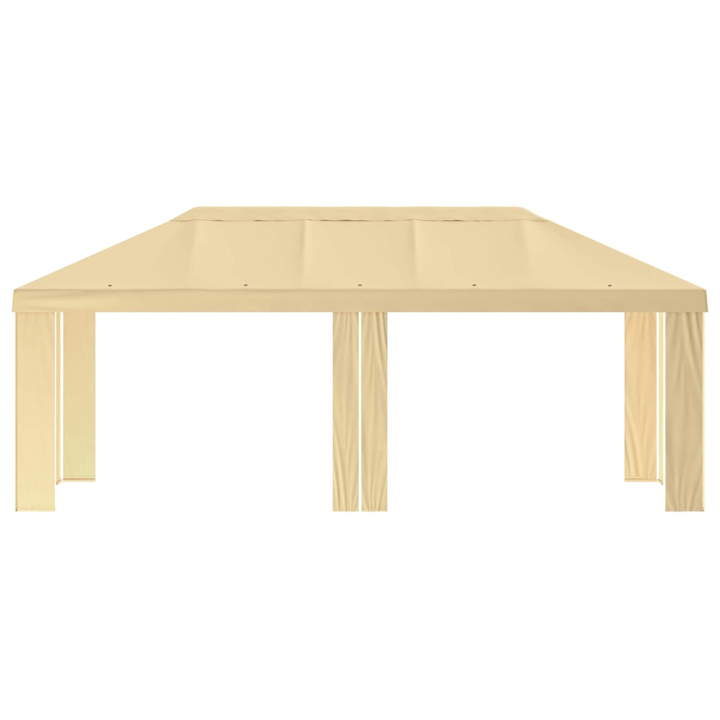 vidaXL Κάλυμμα Γκαζebo 6 x 3 m Κρεμ Πολυεστέρας 190 gsm