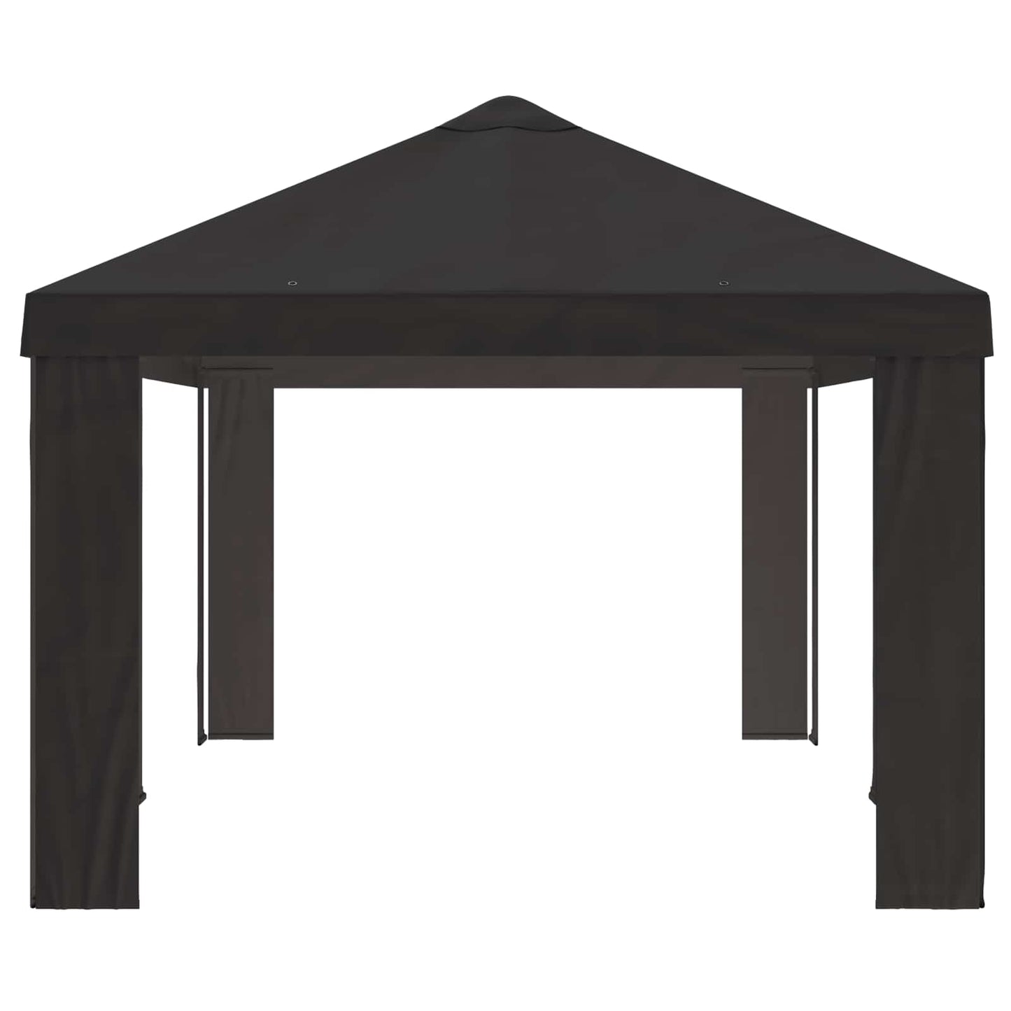 vidaXL Κάλυμμα Γκαζebo 6 x 3 m Ανθρακί Πολυεστέρας 190 gsm