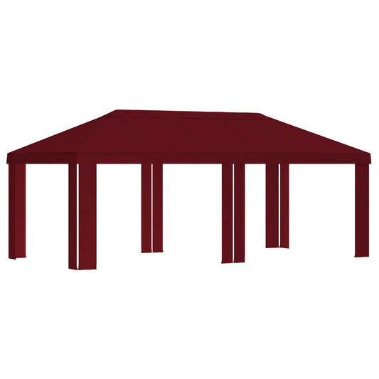 vidaXL Κάλυμμα Γκαζebo 6 x 3 m Μπορντό Πολυεστέρας 190 gsm