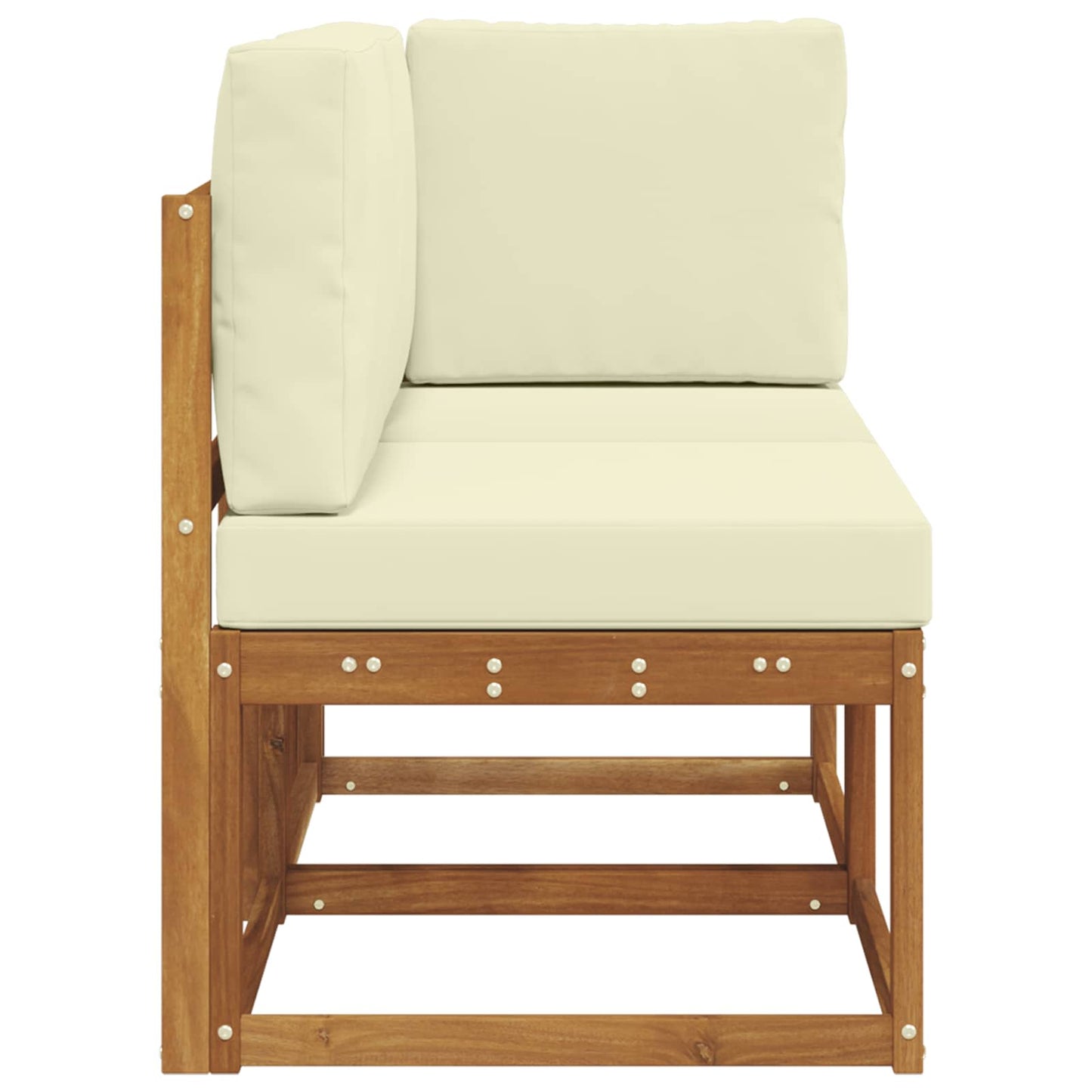 vidaXL Εξωτερικός Μεσαίος και Γωνιακός Καναπές με μαξιλάρι 2 Τεμάχιο