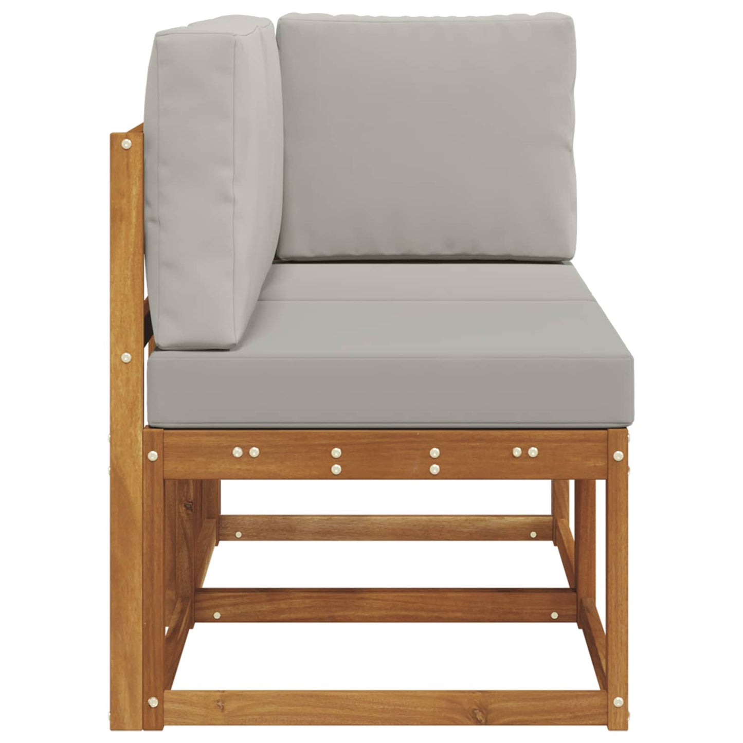 vidaXL Εξωτερικός Μεσαίος και Γωνιακός Καναπές με μαξιλάρι 2 Τεμάχιο