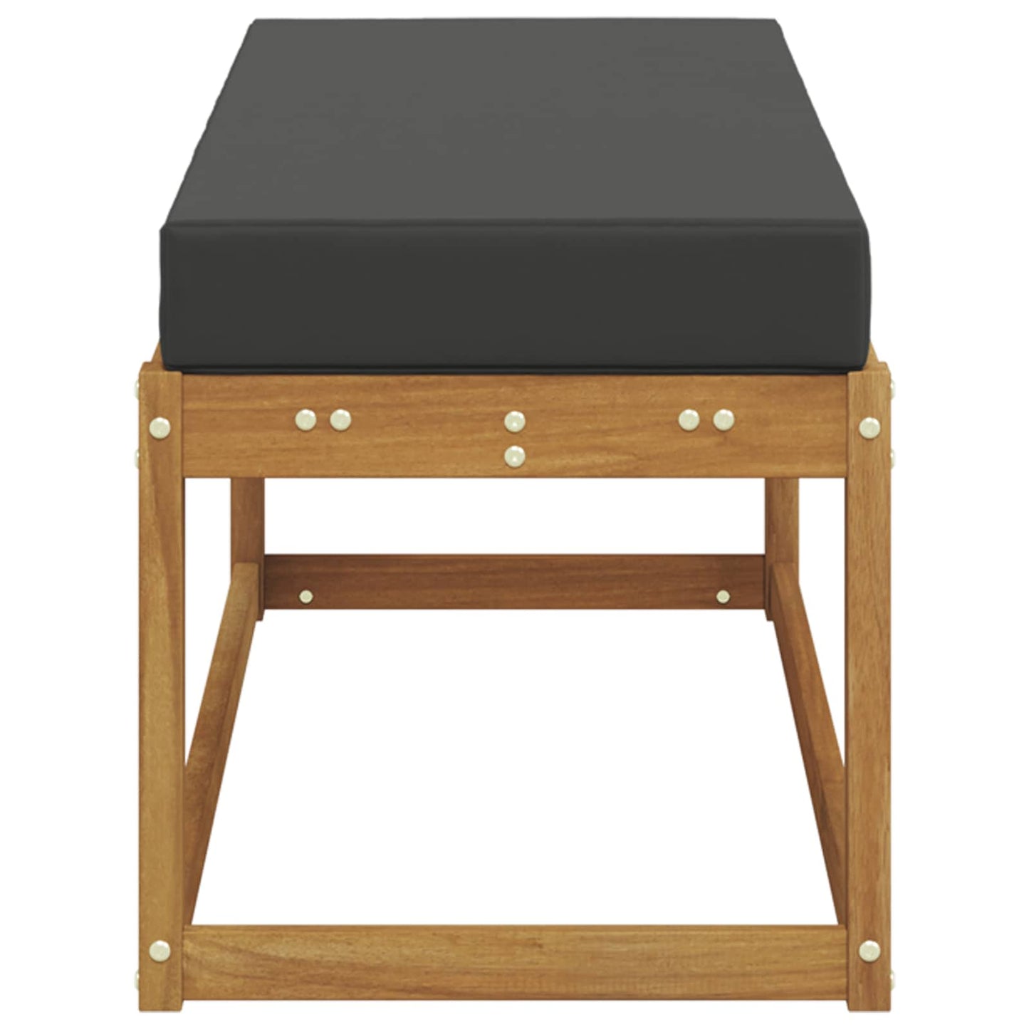vidaXL Εξωτερικό Σκαμπό Φυσικό και Ανθρακί 115 x 43 x 45 εκ