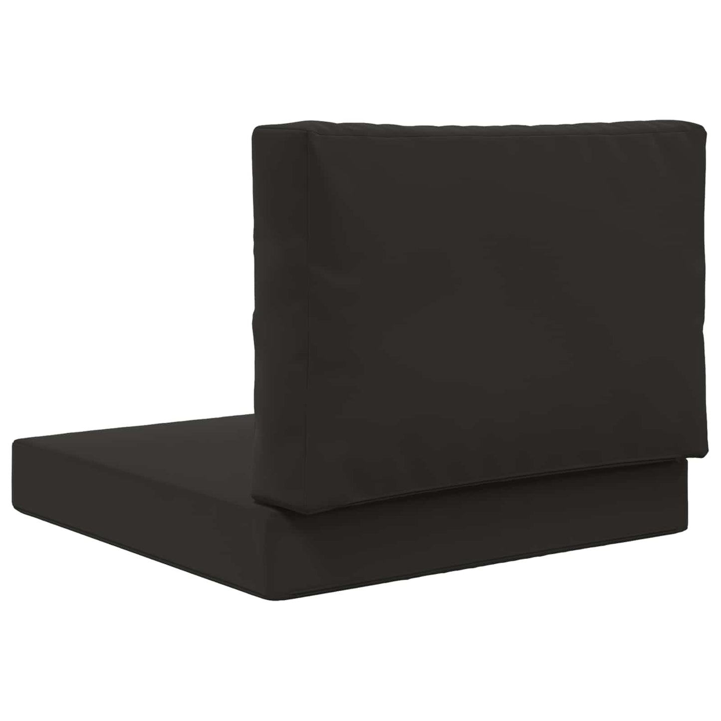vidaXL Μαξιλάρι Καναπέ Εξωτερικού Χώρου 2 pcs Μαύρο Πολυεστέρας