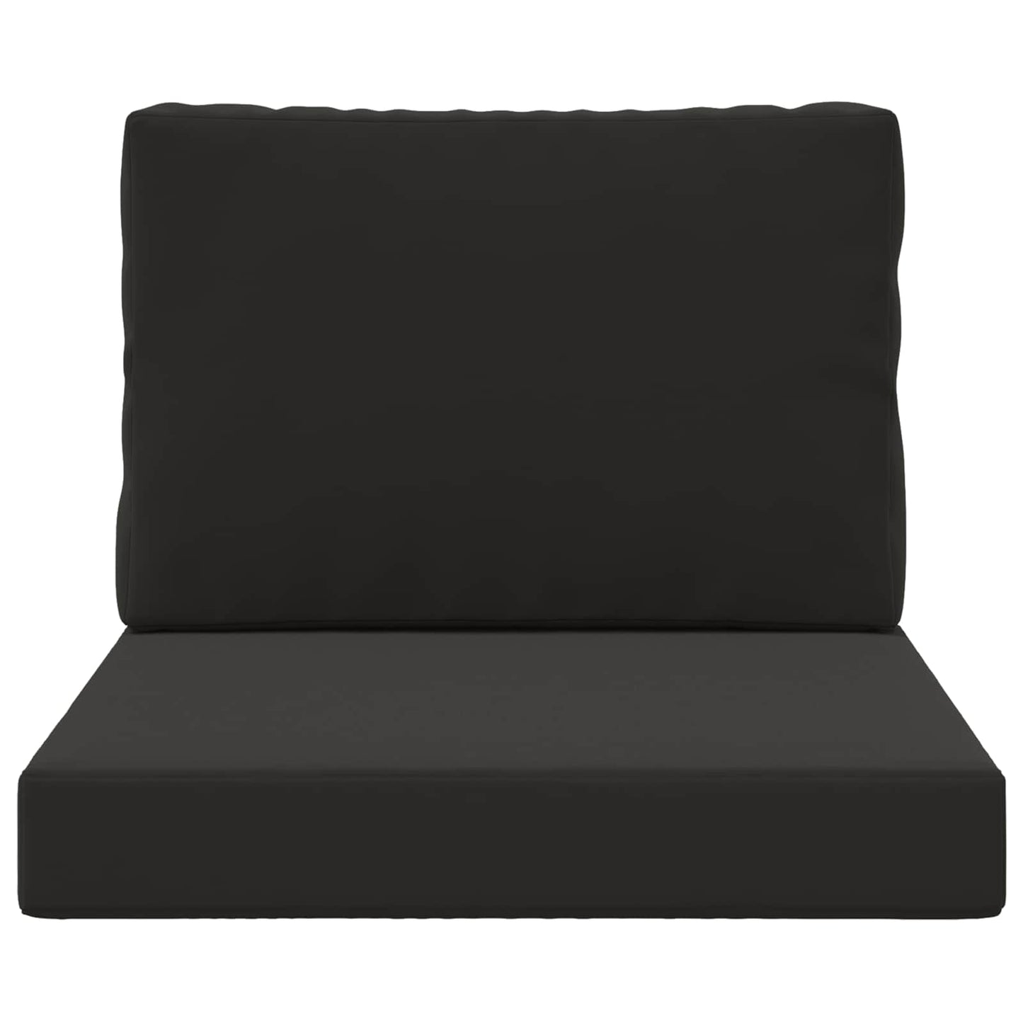 vidaXL Μαξιλάρι Καναπέ Εξωτερικού Χώρου 2 pcs Μαύρο Πολυεστέρας