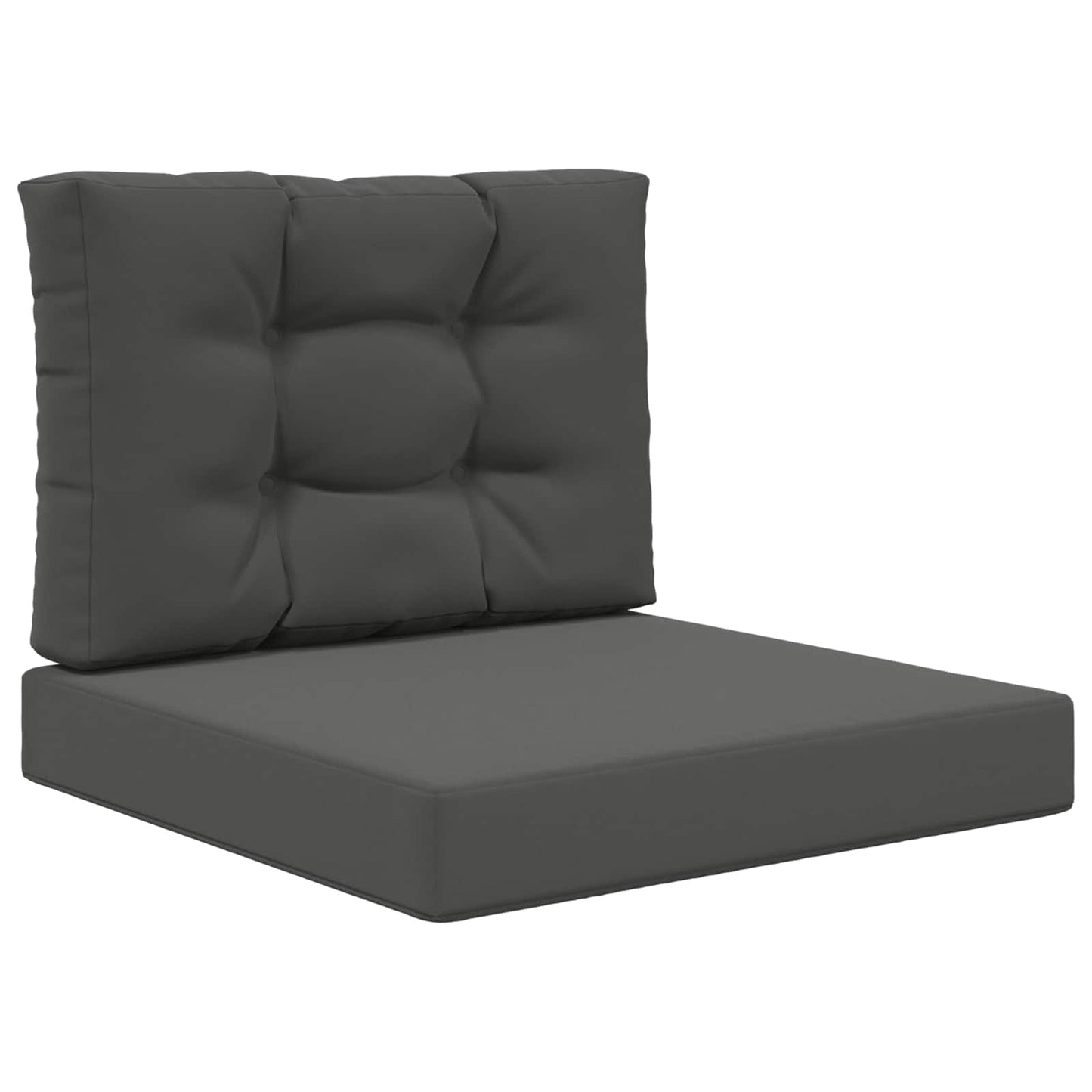 vidaXL Μαξιλάρι Καναπέ Εξωτερικού Χώρου 2 pcs Ανθρακί Πολυεστέρας