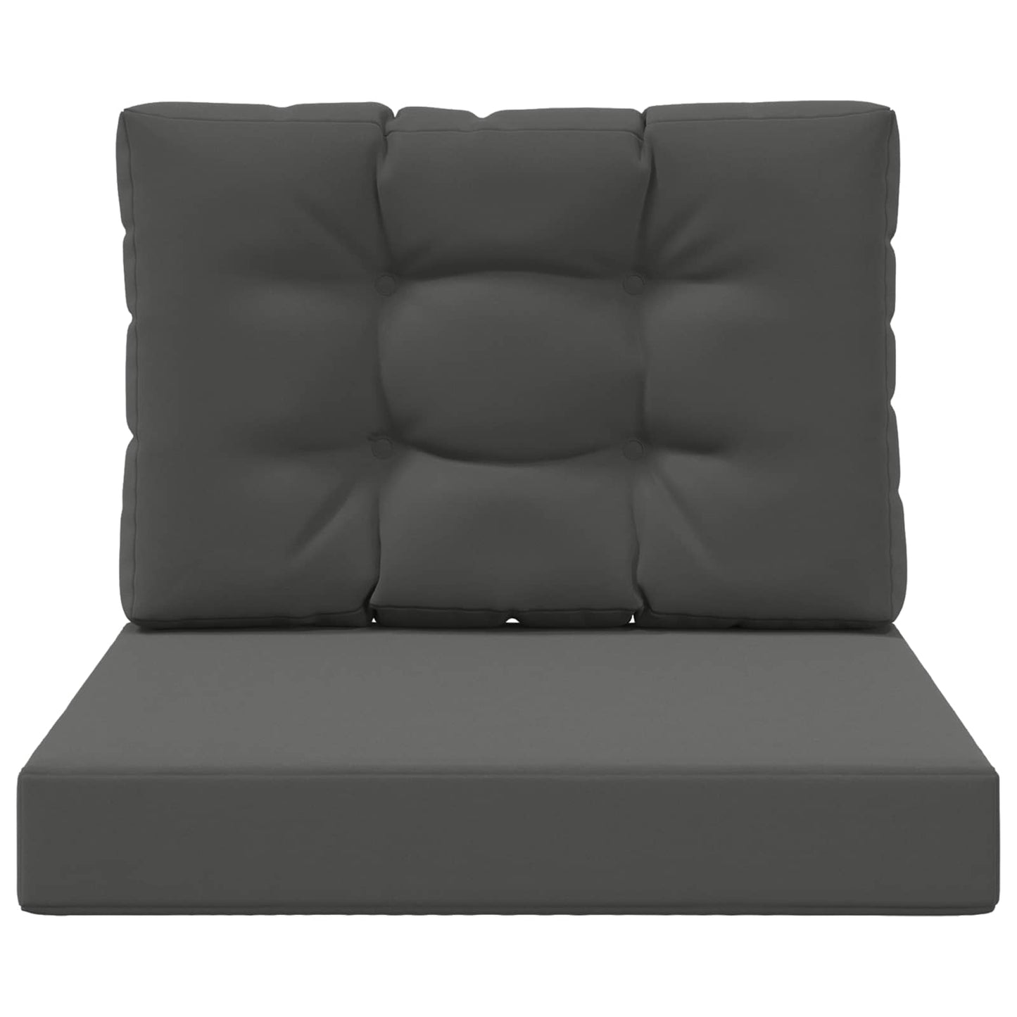 vidaXL Μαξιλάρι Καναπέ Εξωτερικού Χώρου 2 pcs Ανθρακί Πολυεστέρας