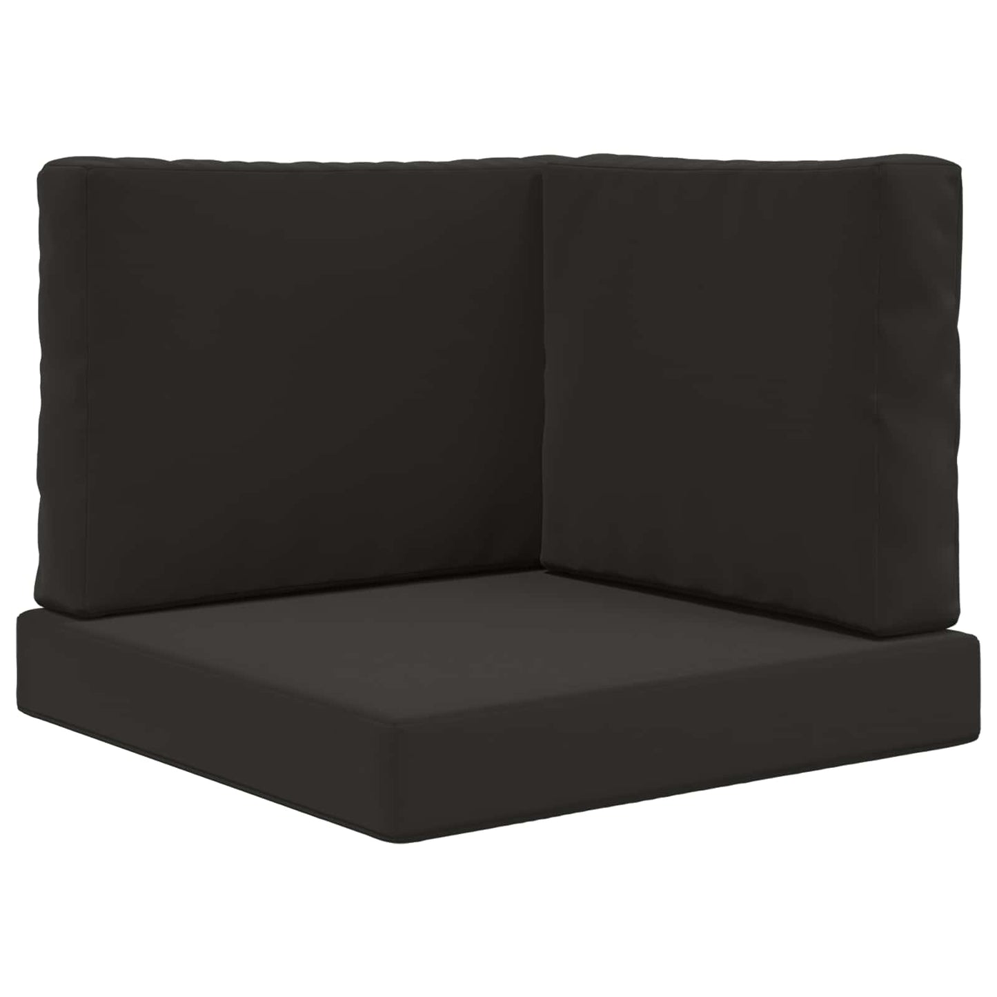 vidaXL Μαξιλάρι Καναπέ Εξωτερικού Χώρου 3 pcs Μαύρο Πολυεστέρας