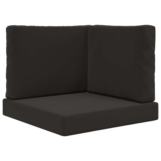 vidaXL Μαξιλάρι Καναπέ Εξωτερικού Χώρου 3 pcs Μαύρο Πολυεστέρας