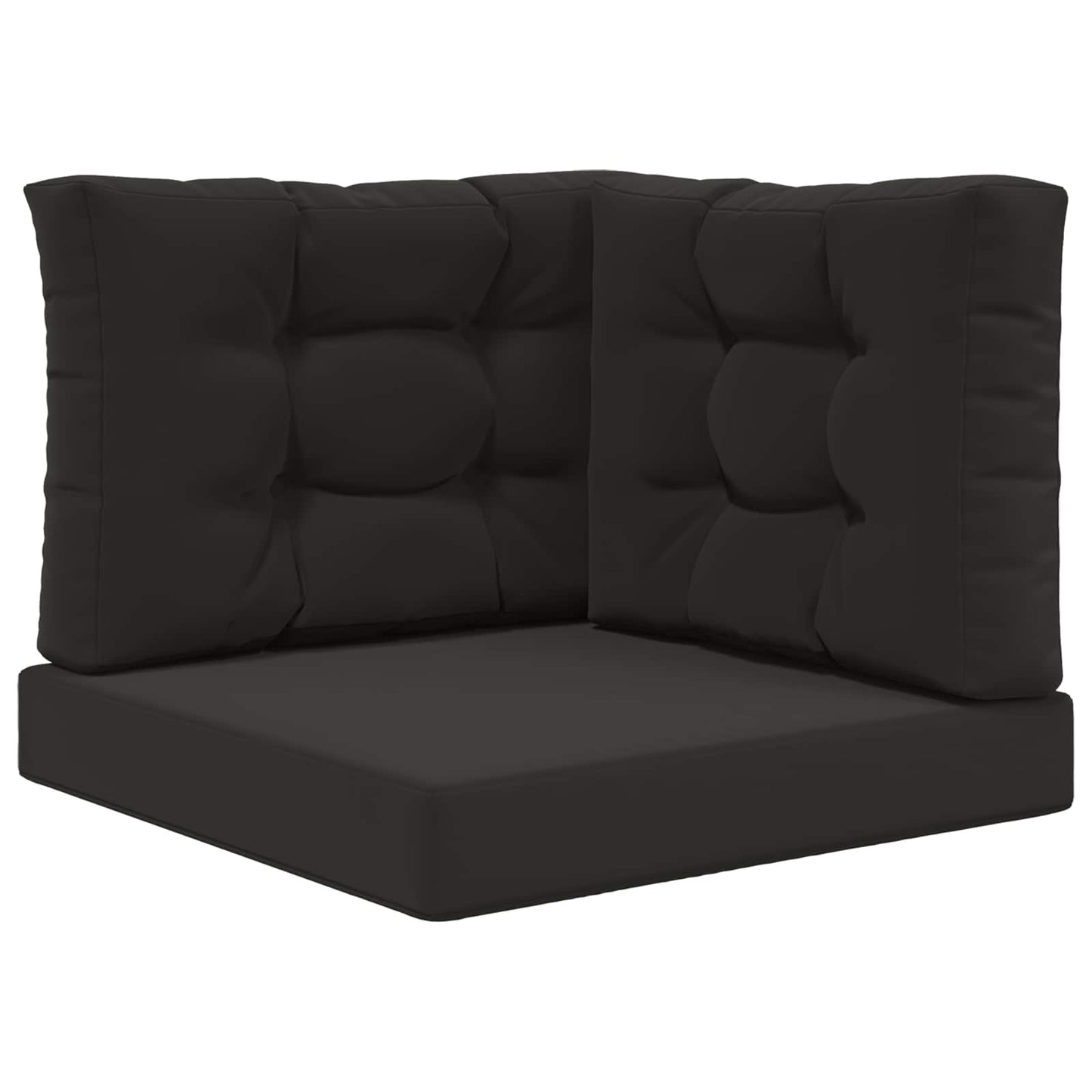 vidaXL Μαξιλάρι Καναπέ Εξωτερικού Χώρου 3 pcs Μαύρο Πολυεστέρας