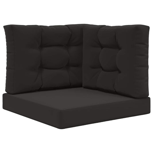 vidaXL Μαξιλάρι Καναπέ Εξωτερικού Χώρου 3 pcs Μαύρο Πολυεστέρας