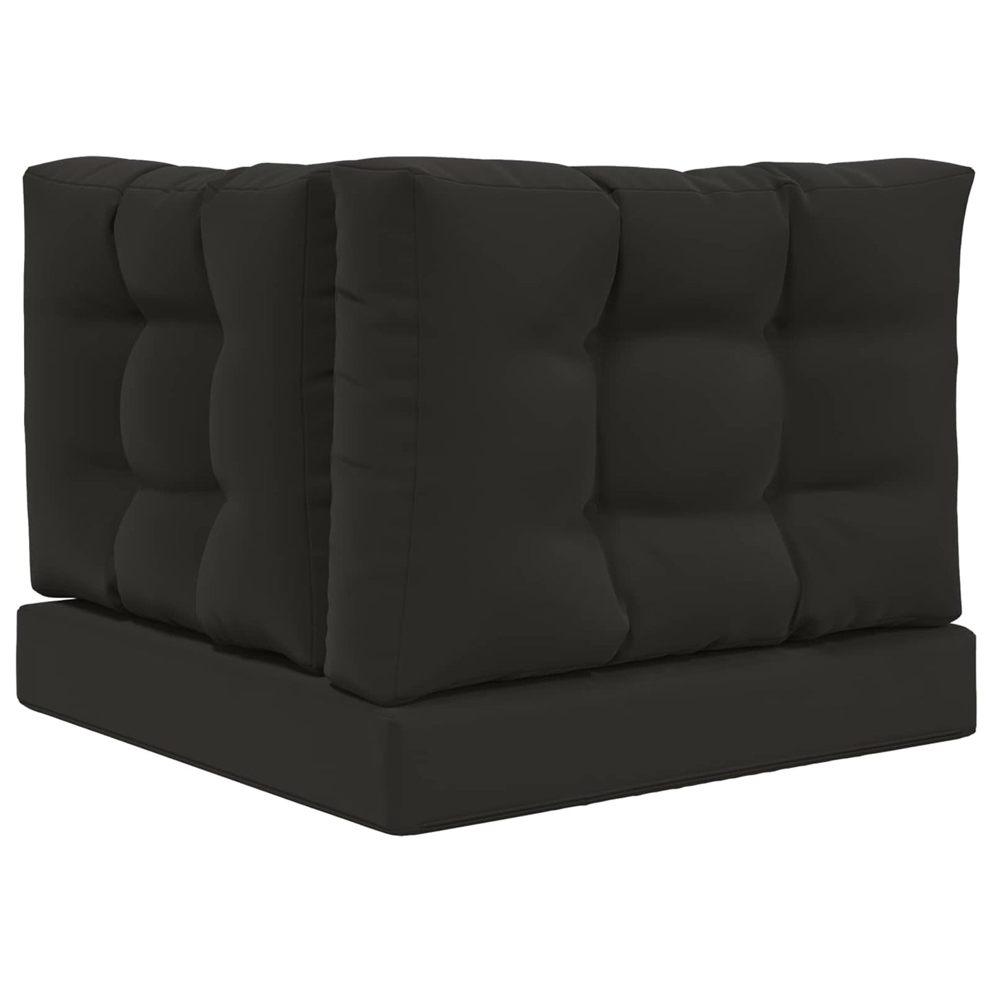 vidaXL Μαξιλάρι Καναπέ Εξωτερικού Χώρου 3 pcs Μαύρο Πολυεστέρας