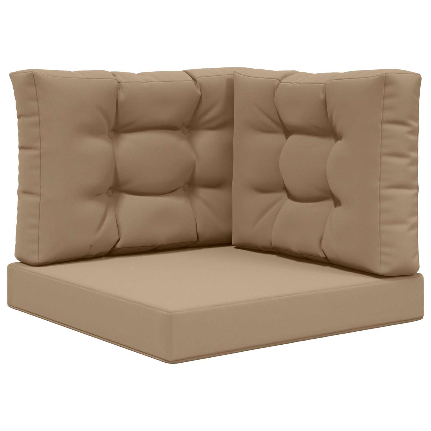 vidaXL Μαξιλάρι Καναπέ Εξωτερικού Χώρου 3 pcs Taupe Πολυεστέρας