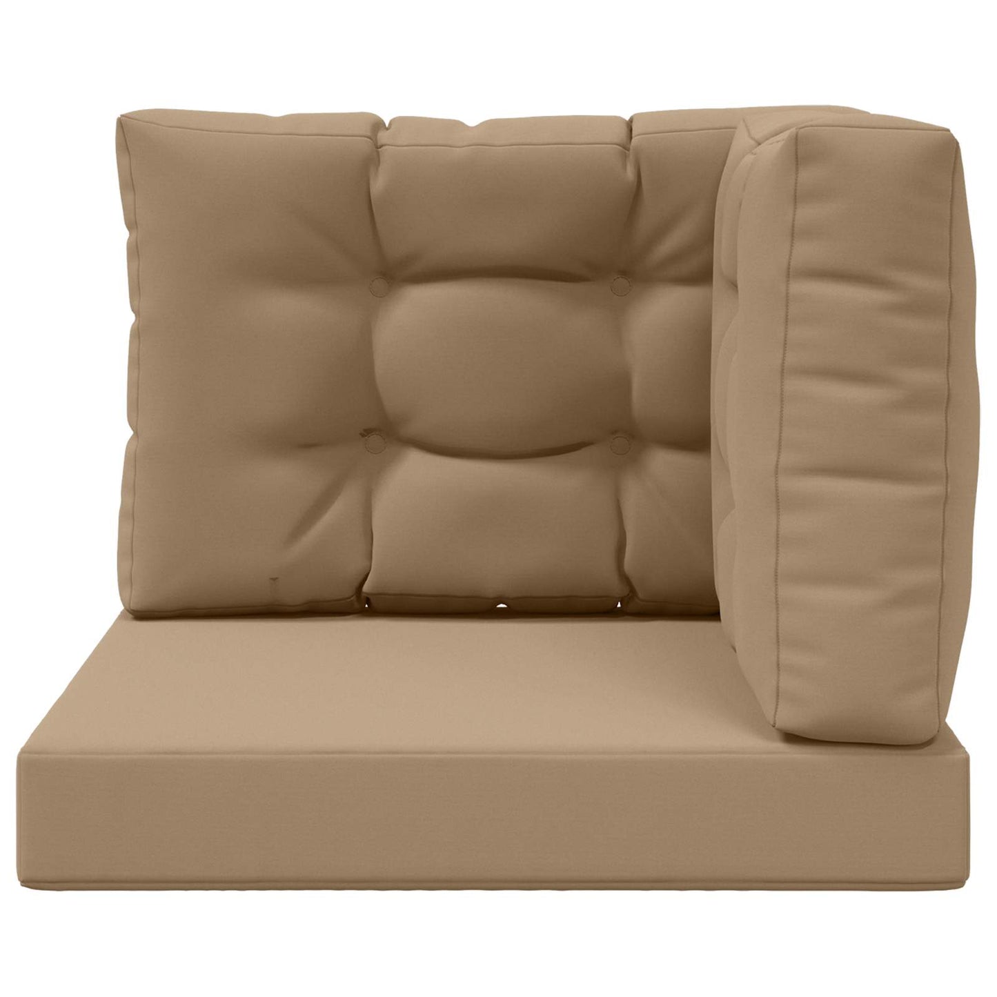 vidaXL Μαξιλάρι Καναπέ Εξωτερικού Χώρου 3 pcs Taupe Πολυεστέρας