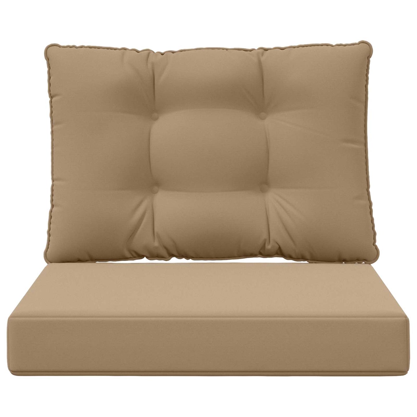 vidaXL Μαξιλάρι Καναπέ Εξωτερικού Χώρου 2 pcs Taupe Πολυεστέρας