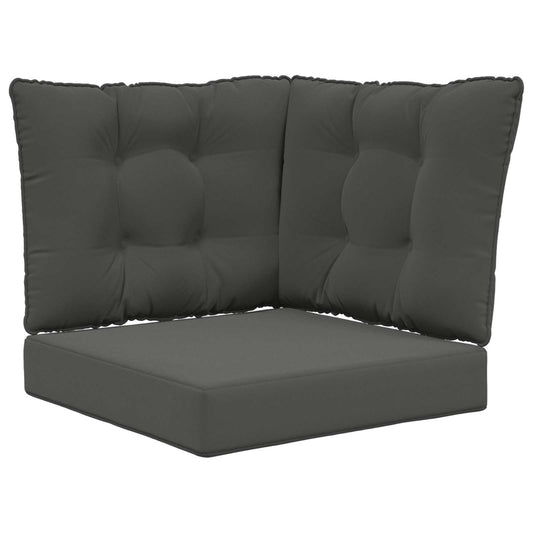 vidaXL Μαξιλάρι Καναπέ Εξωτερικού Χώρου 3 pcs Ανθρακί Πολυεστέρας