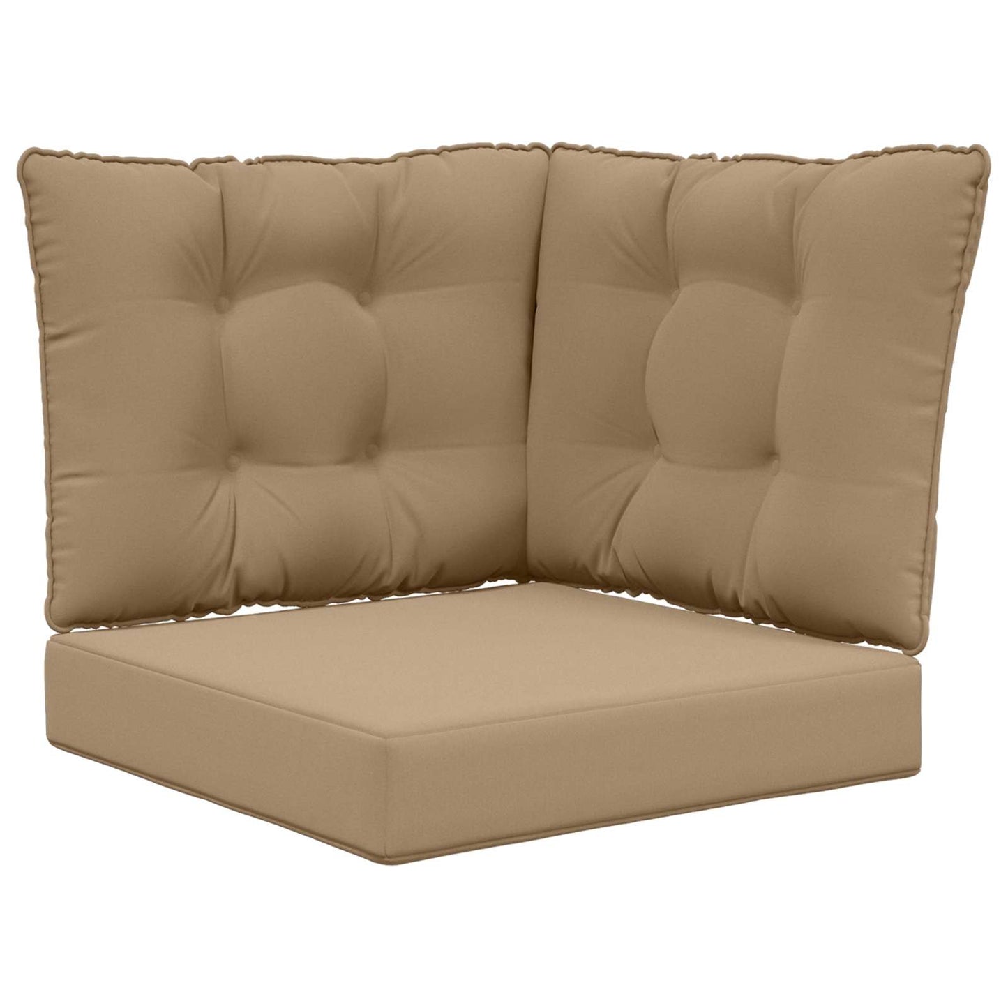 vidaXL Μαξιλάρι Καναπέ Εξωτερικού Χώρου 3 pcs Taupe Πολυεστέρας