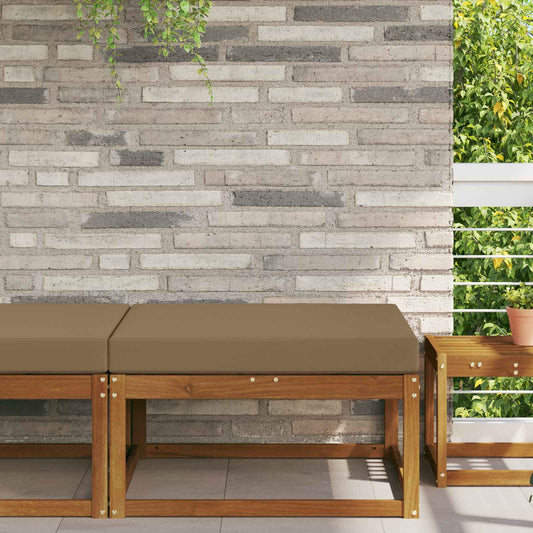 vidaXL Μαξιλάρι Καναπέ Εξωτερικού Χώρου Taupe 80 x 80 x 8 εκ