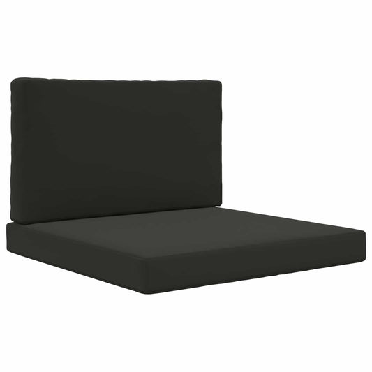vidaXL Μαξιλάρι Καναπέ Εξωτερικού Χώρου 2 pcs Μαύρο Πολυεστέρας