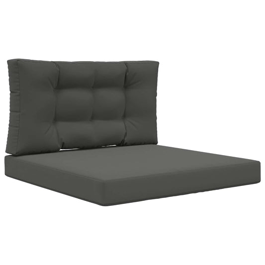 vidaXL Μαξιλάρι Καναπέ Εξωτερικού Χώρου 2 pcs Ανθρακί Πολυεστέρας