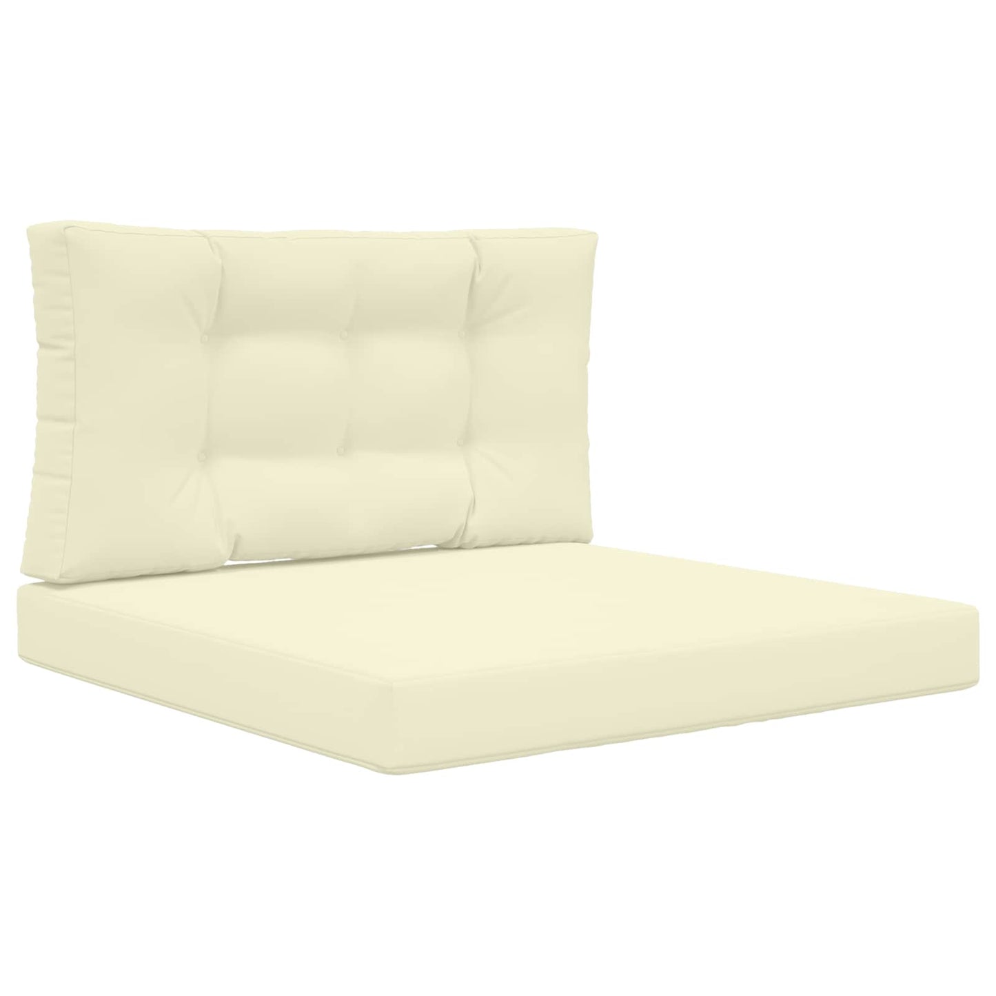 vidaXL Μαξιλάρι Καναπέ Εξωτερικού Χώρου 2 pcs Κρεμ Πολυεστέρας