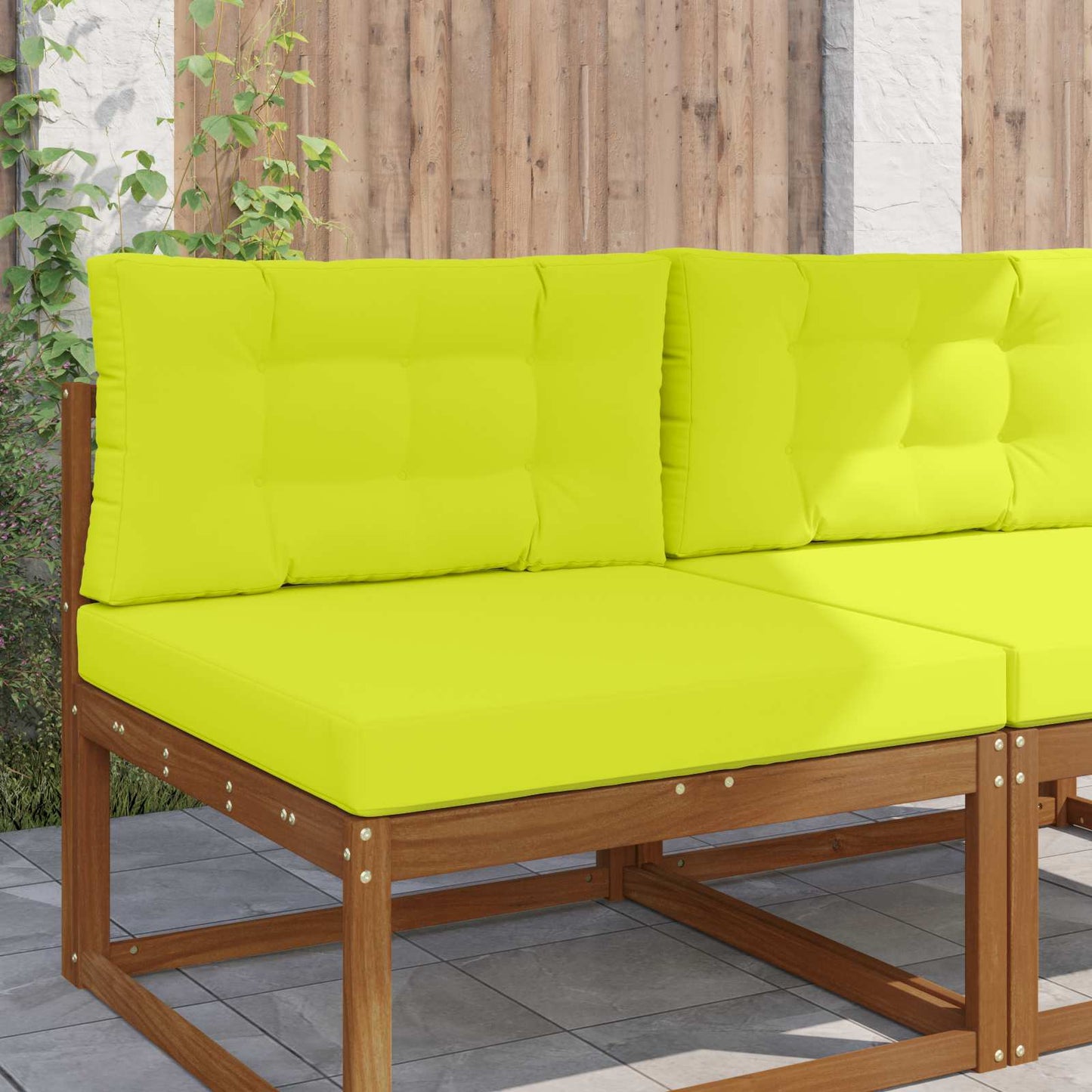 vidaXL Μαξιλάρι Καναπέ Εξωτερικού Χώρου 2 pcs Πράσινο Πολυεστέρας
