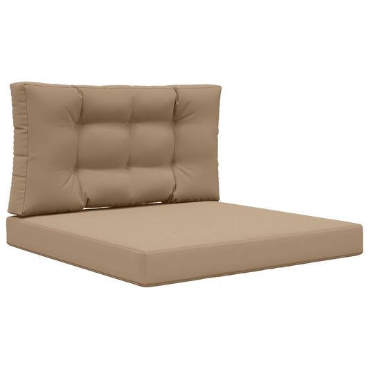 vidaXL Μαξιλάρι Καναπέ Εξωτερικού Χώρου 2 pcs Taupe Πολυεστέρας