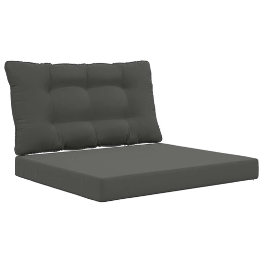 vidaXL Μαξιλάρι Καναπέ Εξωτερικού Χώρου 2 pcs Ανθρακί Πολυεστέρας