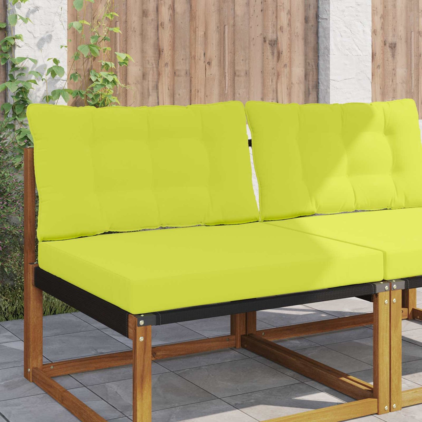 vidaXL Μαξιλάρι Καναπέ Εξωτερικού Χώρου 2 pcs Πράσινο Πολυεστέρας