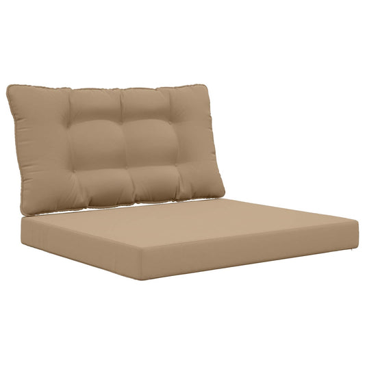 vidaXL Μαξιλάρι Καναπέ Εξωτερικού Χώρου 2 pcs Taupe Πολυεστέρας