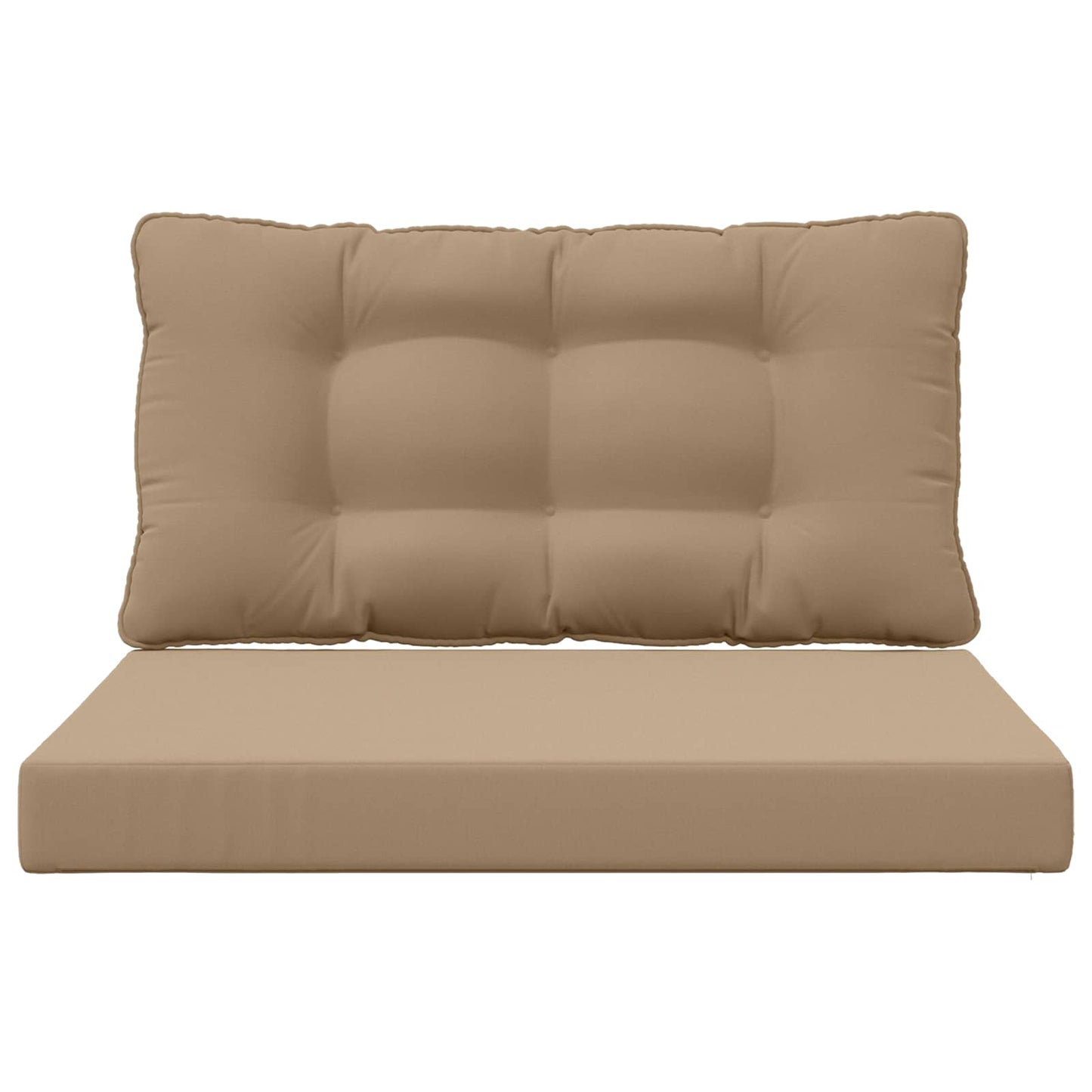 vidaXL Μαξιλάρι Καναπέ Εξωτερικού Χώρου 2 pcs Taupe Πολυεστέρας