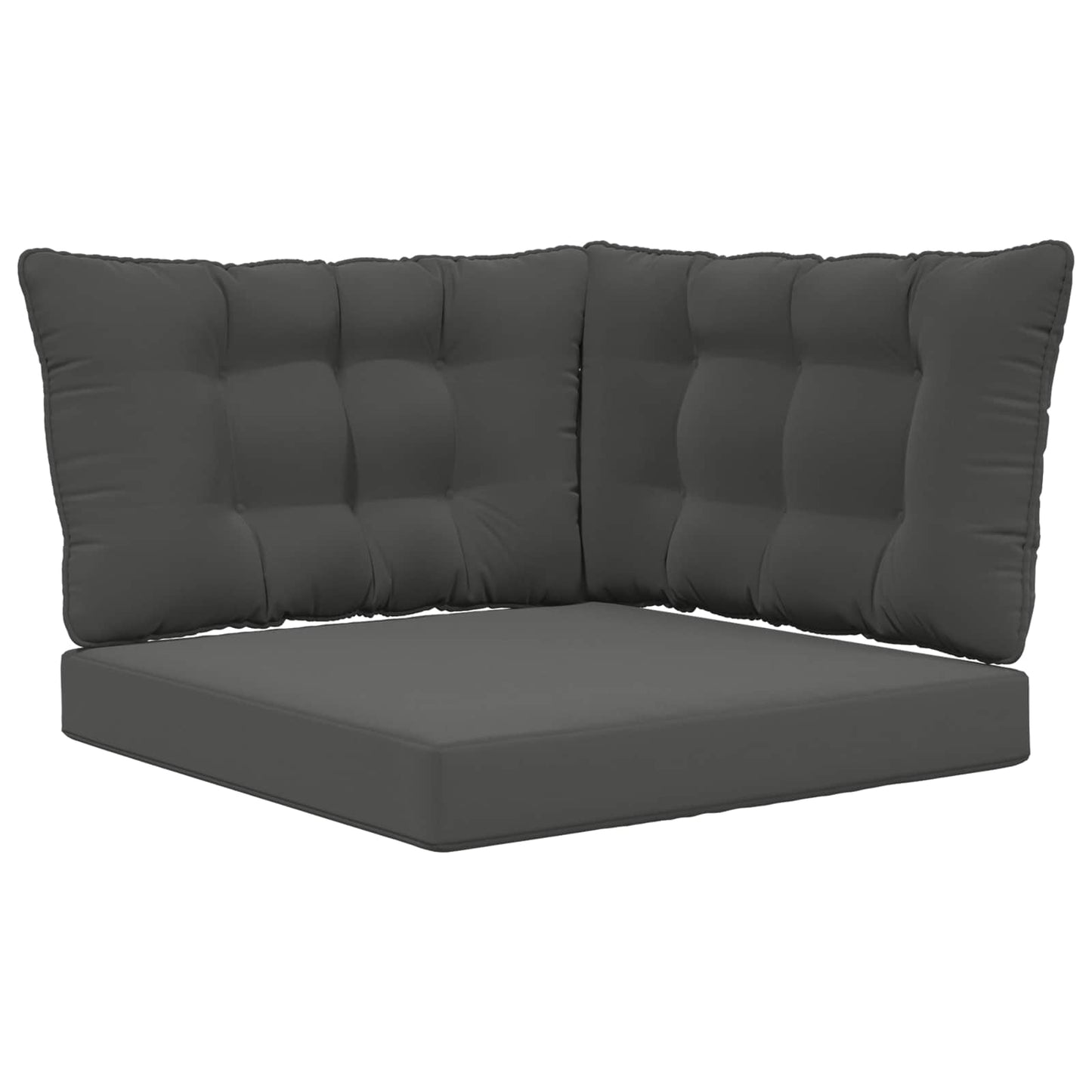 vidaXL Μαξιλάρι Καναπέ Εξωτερικού Χώρου 3 pcs Ανθρακί Πολυεστέρας