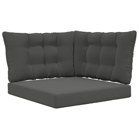 vidaXL Μαξιλάρι Καναπέ Εξωτερικού Χώρου 3 pcs Ανθρακί Πολυεστέρας
