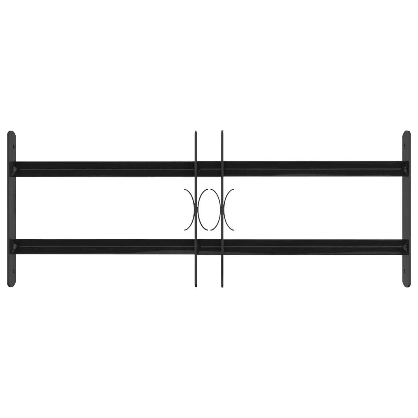 vidaXL Γρίλια Παραθύρου Μαύρο 76 x 30 εκ Χάλυβας με επίστρωση πούδρας