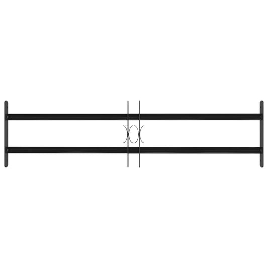 vidaXL Γρίλια Παραθύρου Μαύρο 115 x 30 εκ Χάλυβας με επίστρωση πούδρας