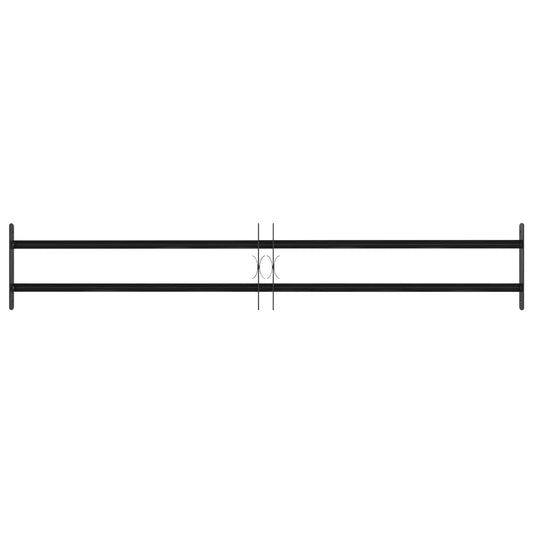 vidaXL Γρίλια Παραθύρου Μαύρο 176 x 30 εκ Χάλυβας με επίστρωση πούδρας