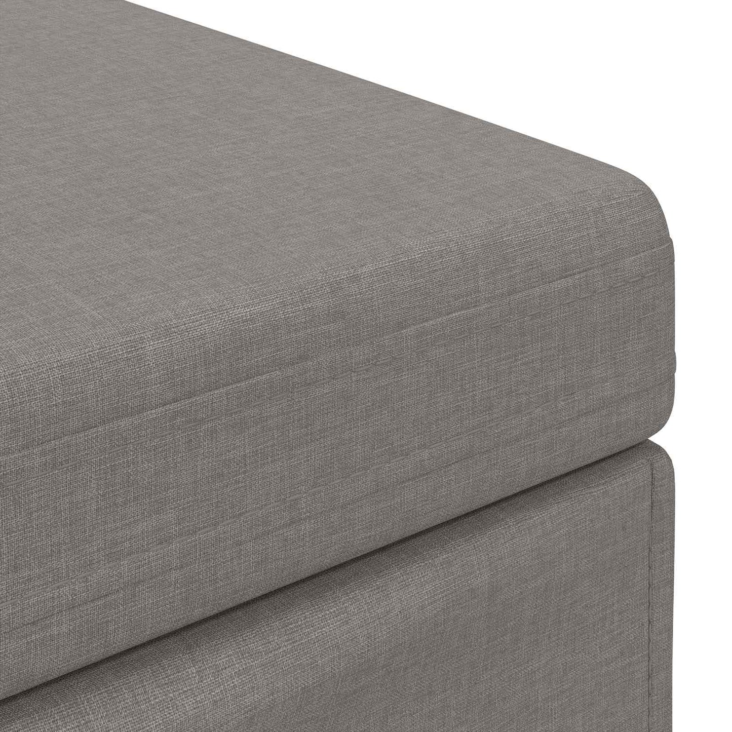 vidaXL Σκαμνί Taupe 41 x 41 x 40 εκ Ύφασμα και Επεξεργασμένο Ξύλο