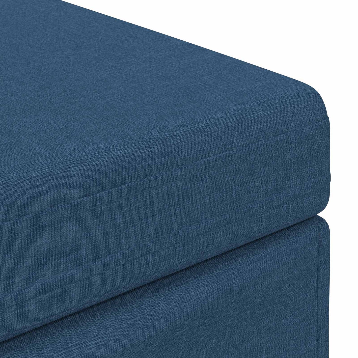 vidaXL Σκαμνί Μπλε 41 x 41 x 40 εκ Ύφασμα και Επεξεργασμένο Ξύλο