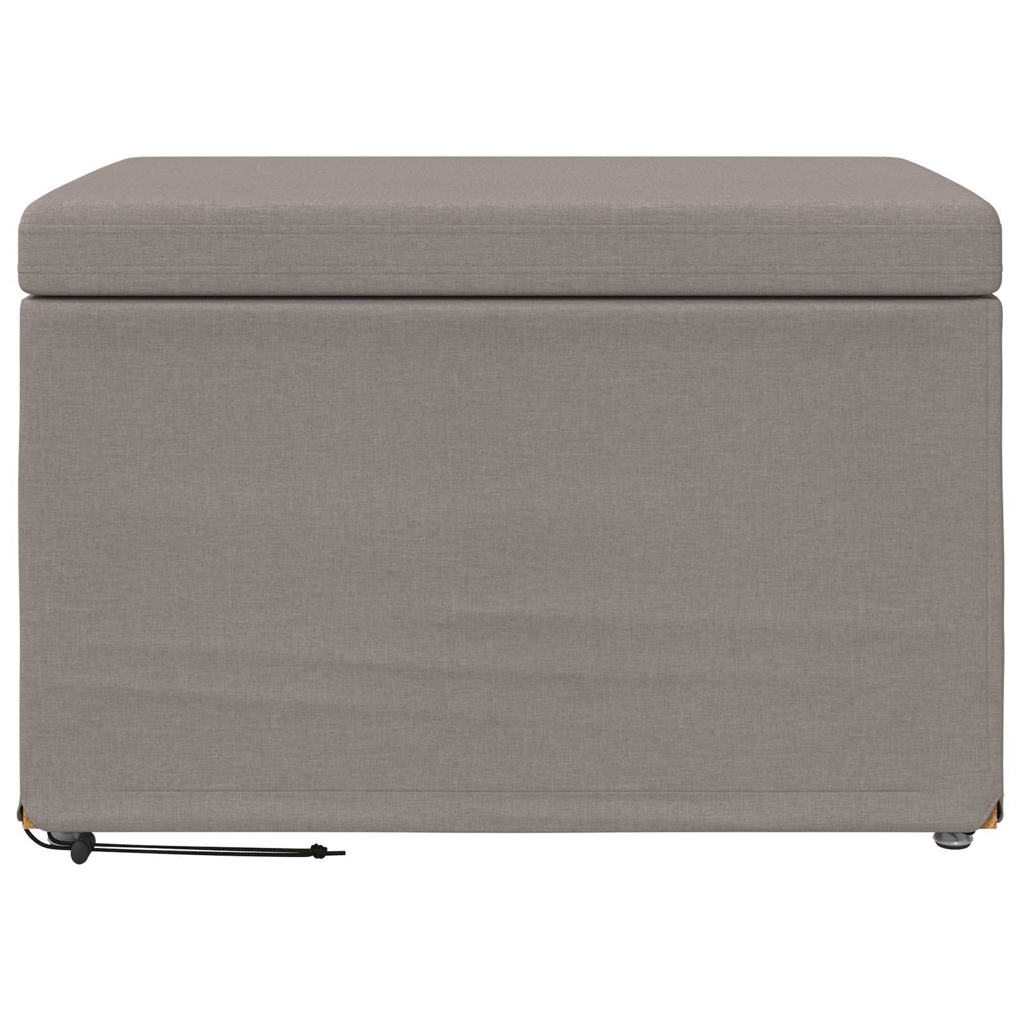 vidaXL Σκαμνί Taupe 61 x 41 x 40 εκ Ύφασμα και Επεξεργασμένο Ξύλο