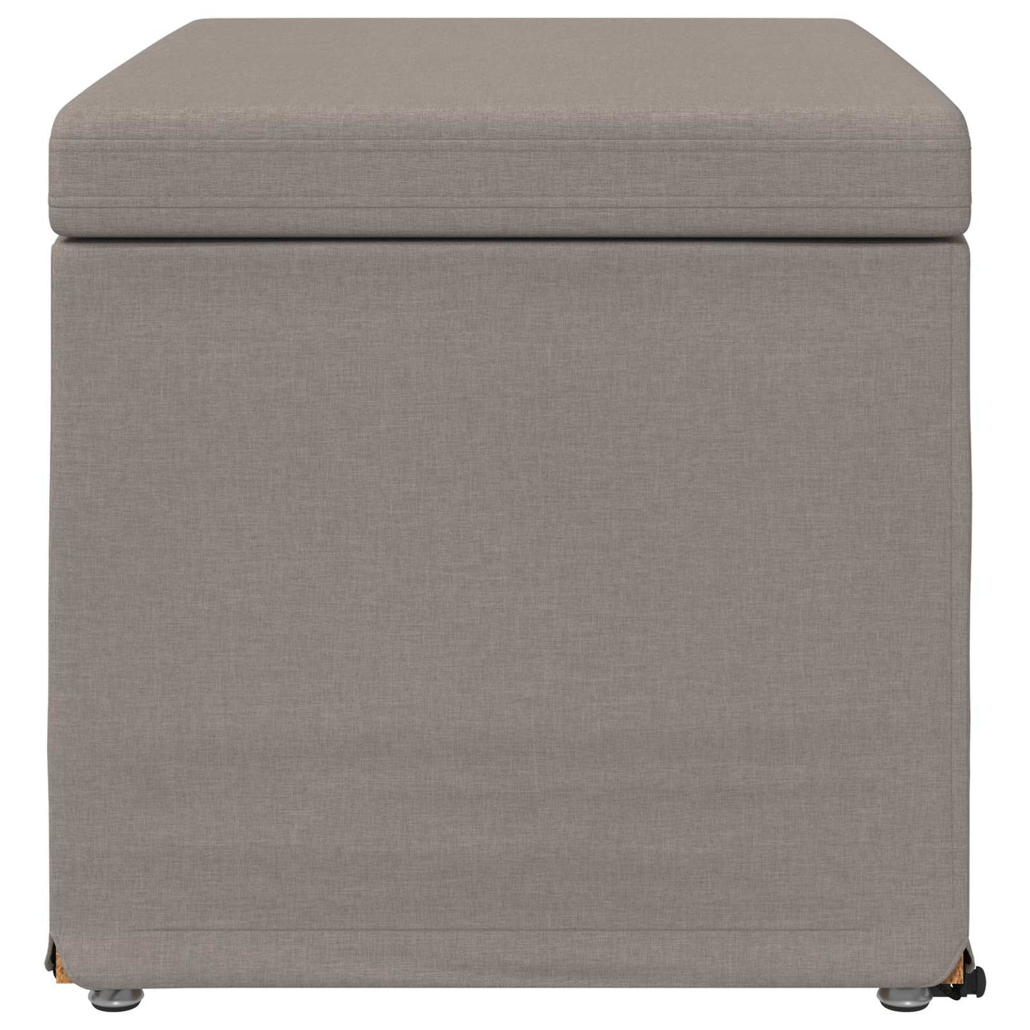vidaXL Σκαμνί Taupe 61 x 41 x 40 εκ Ύφασμα και Επεξεργασμένο Ξύλο