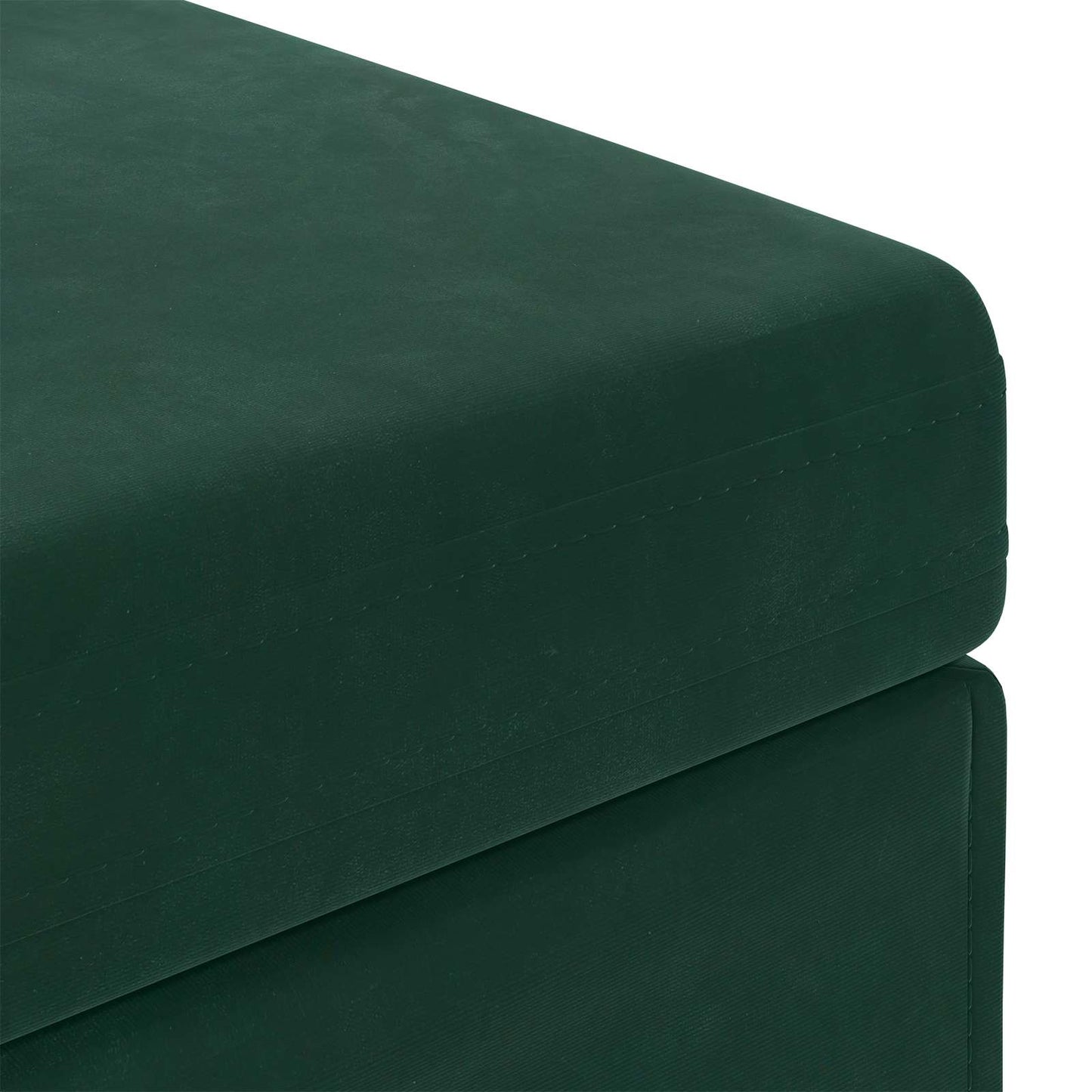 vidaXL Σκαμνί Σκούρο Πράσινο 61 x 41 x 40 εκ Βελούδο και Μηχανικά Ξύλα