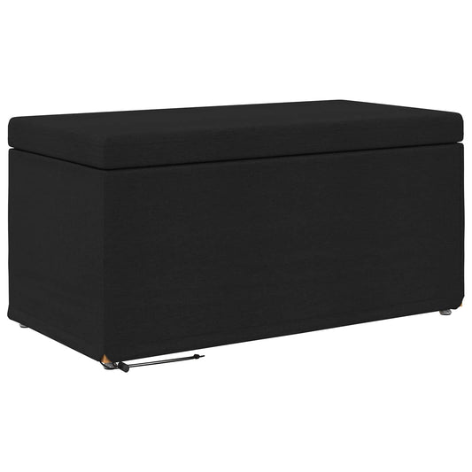vidaXL Σκαμνί Μαύρο 81 x 41 x 40 cm Ύφασμα και Επεξεργασμένο Ξύλο